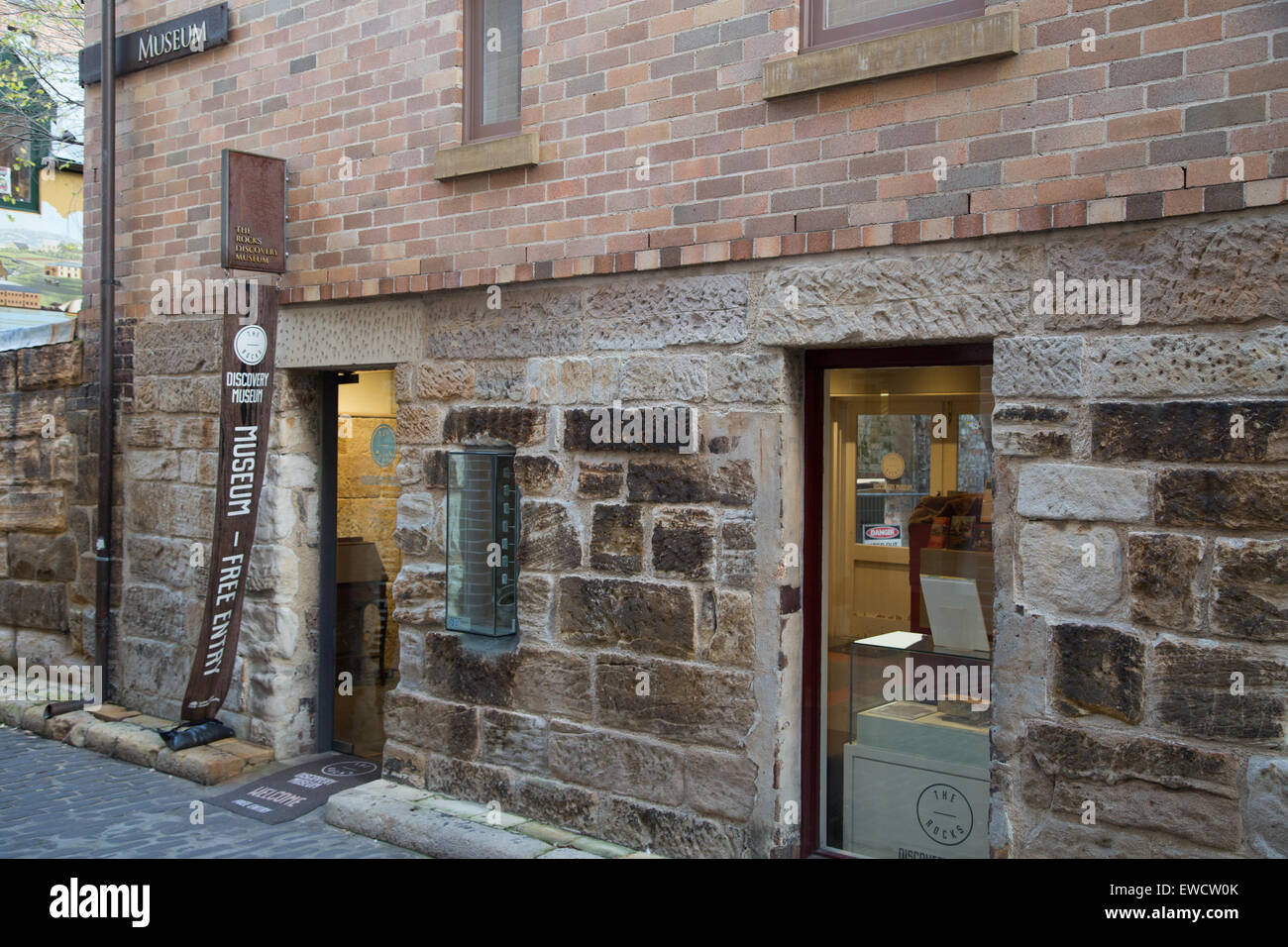 Les roches Discovery Museum à 2-8 Kendall Lane à Sydney, Australie. Banque D'Images
