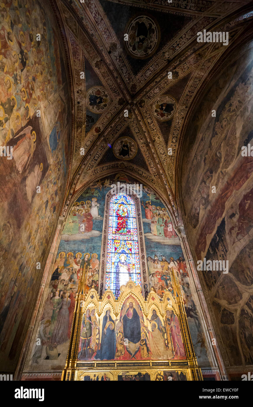 Cappella Strozzi di Mantova, Santa Maria Novella, Florence, Italie Banque D'Images