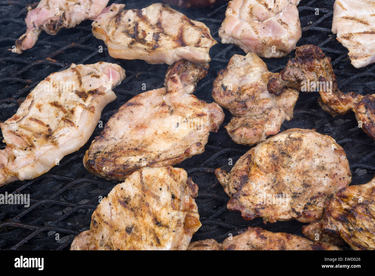 Barbecue de viande Banque D'Images