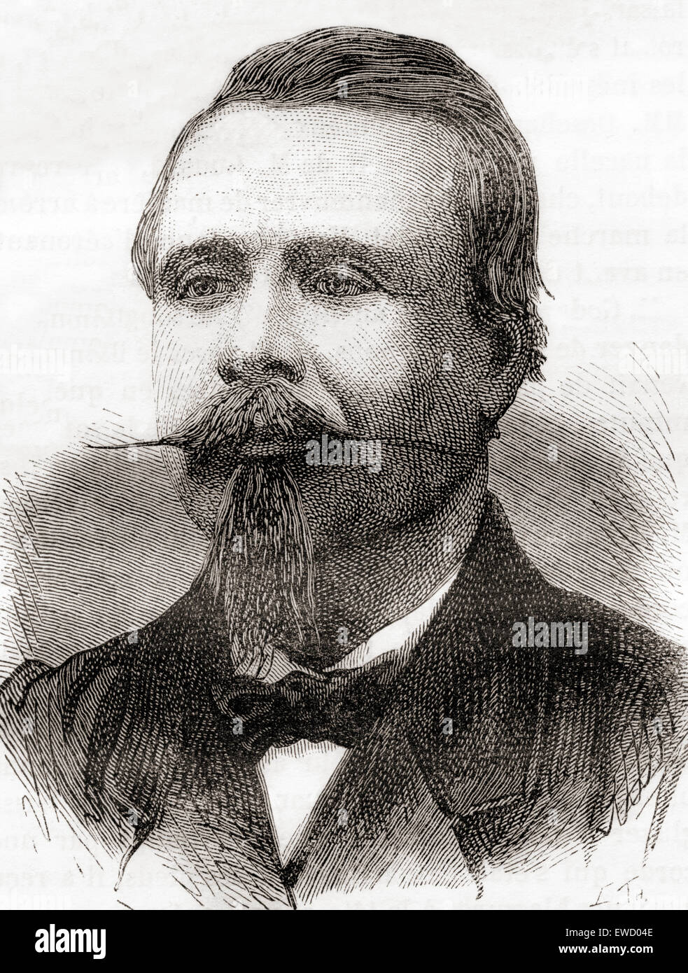 Eugène Godard, 1827 - 1890. Célèbre aéronaute français. Banque D'Images