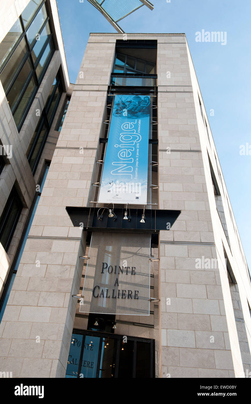 La Pointe à Callière, musée du Vieux Montréal, province de Québec, Canada. Banque D'Images