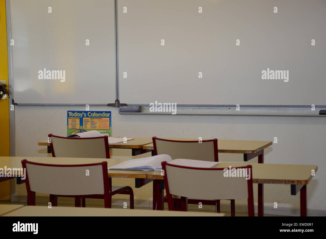 À l'intérieur d'une école dans le sud de la France Banque D'Images