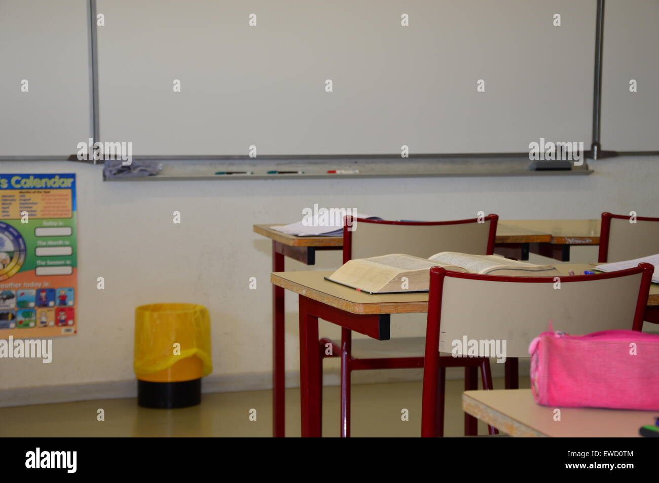 À l'intérieur d'une école dans le sud de la France Banque D'Images