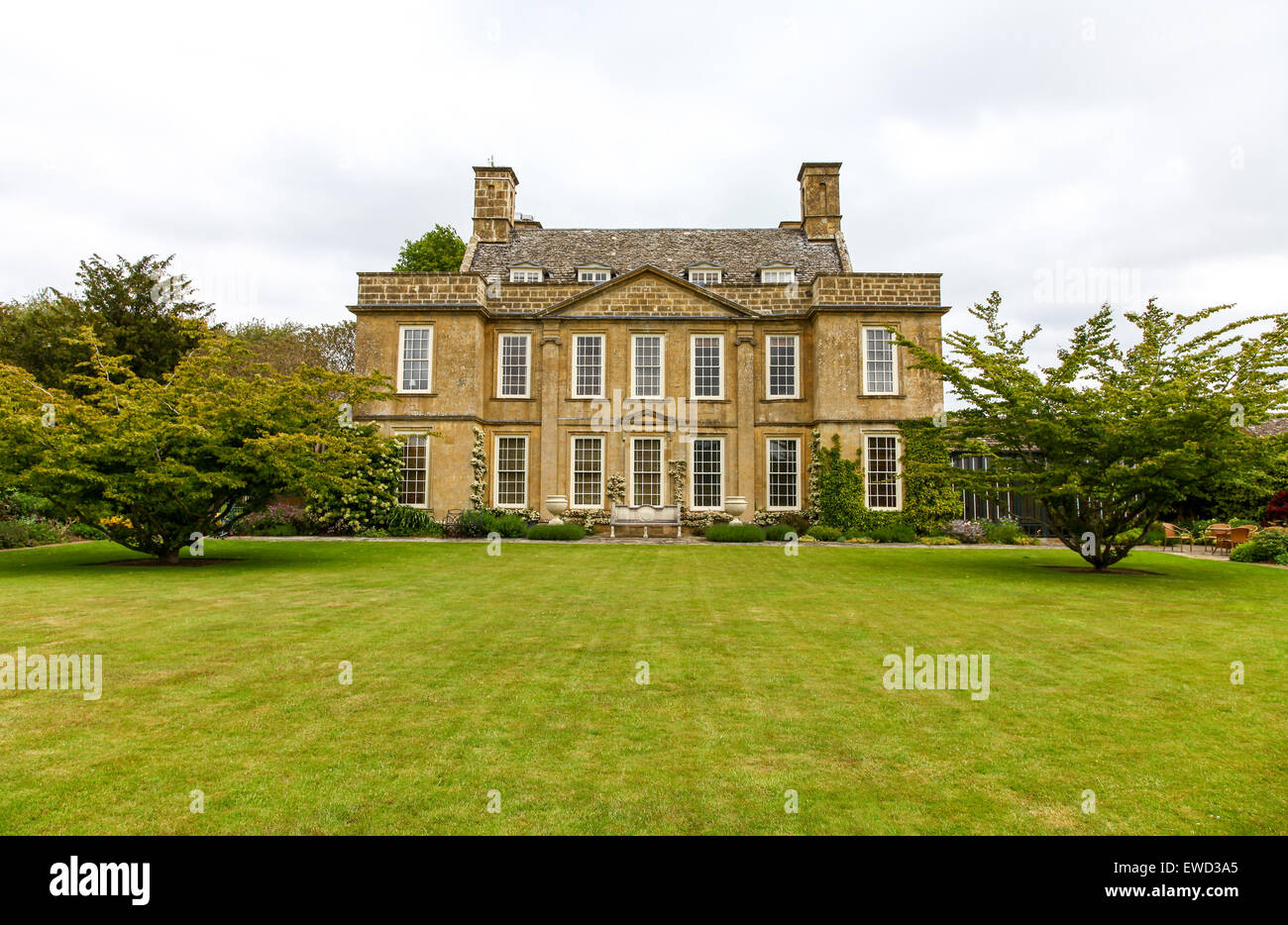 Les jardins de Bourton House Kingham Hill Glousestershire England UK Banque D'Images