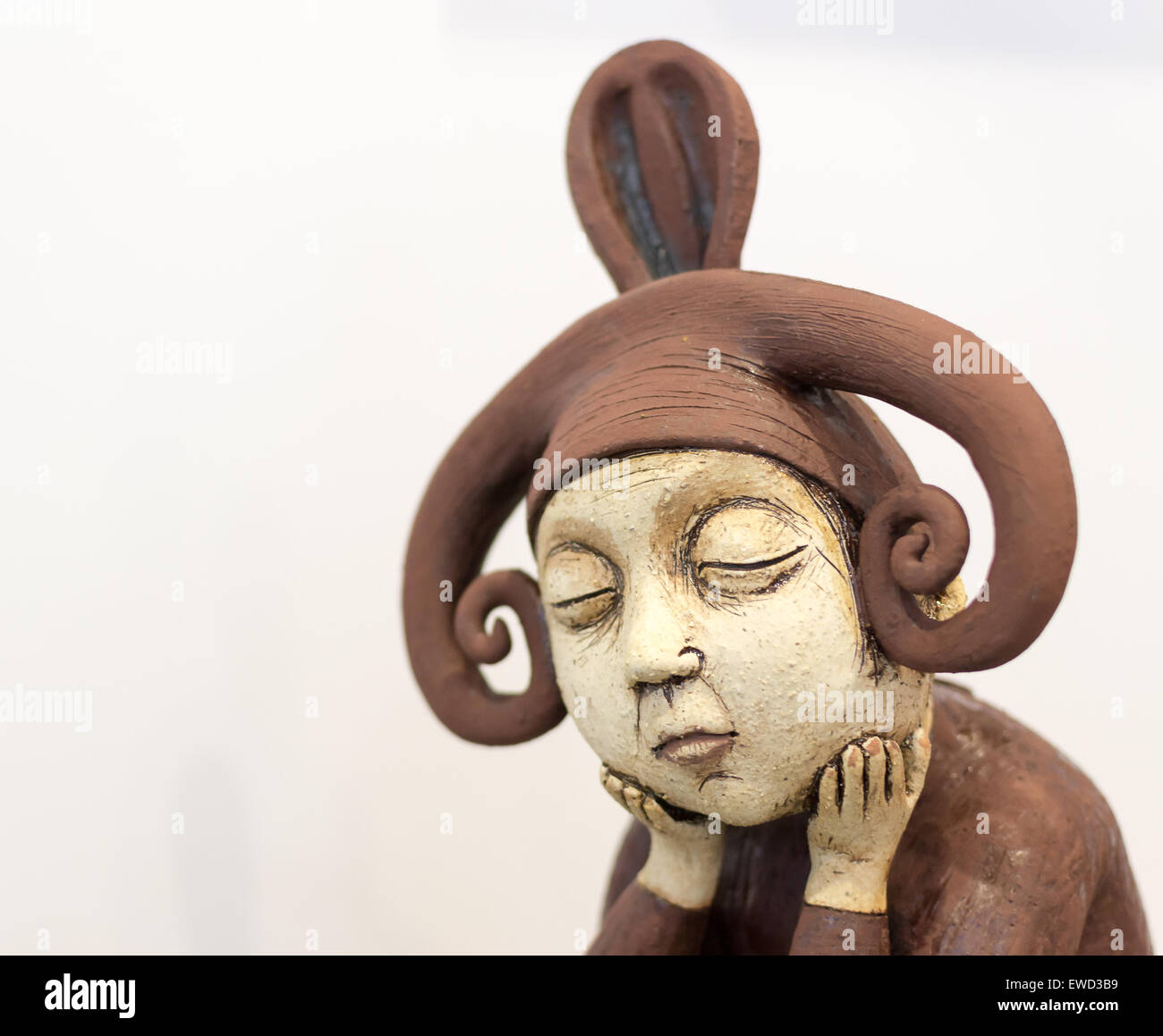 Triste brown art elf Banque D'Images