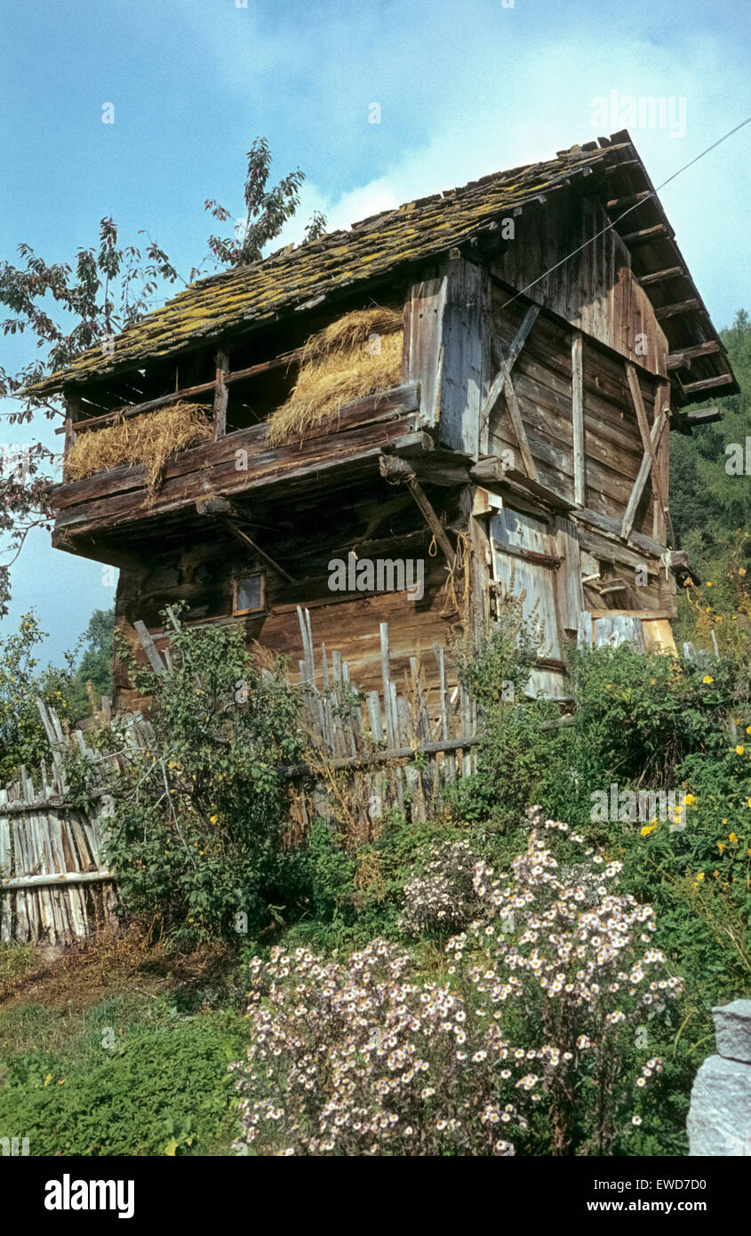 Grenier au hameau Platten 1979 im Kornspeicher Bergweiler Platten Banque D'Images