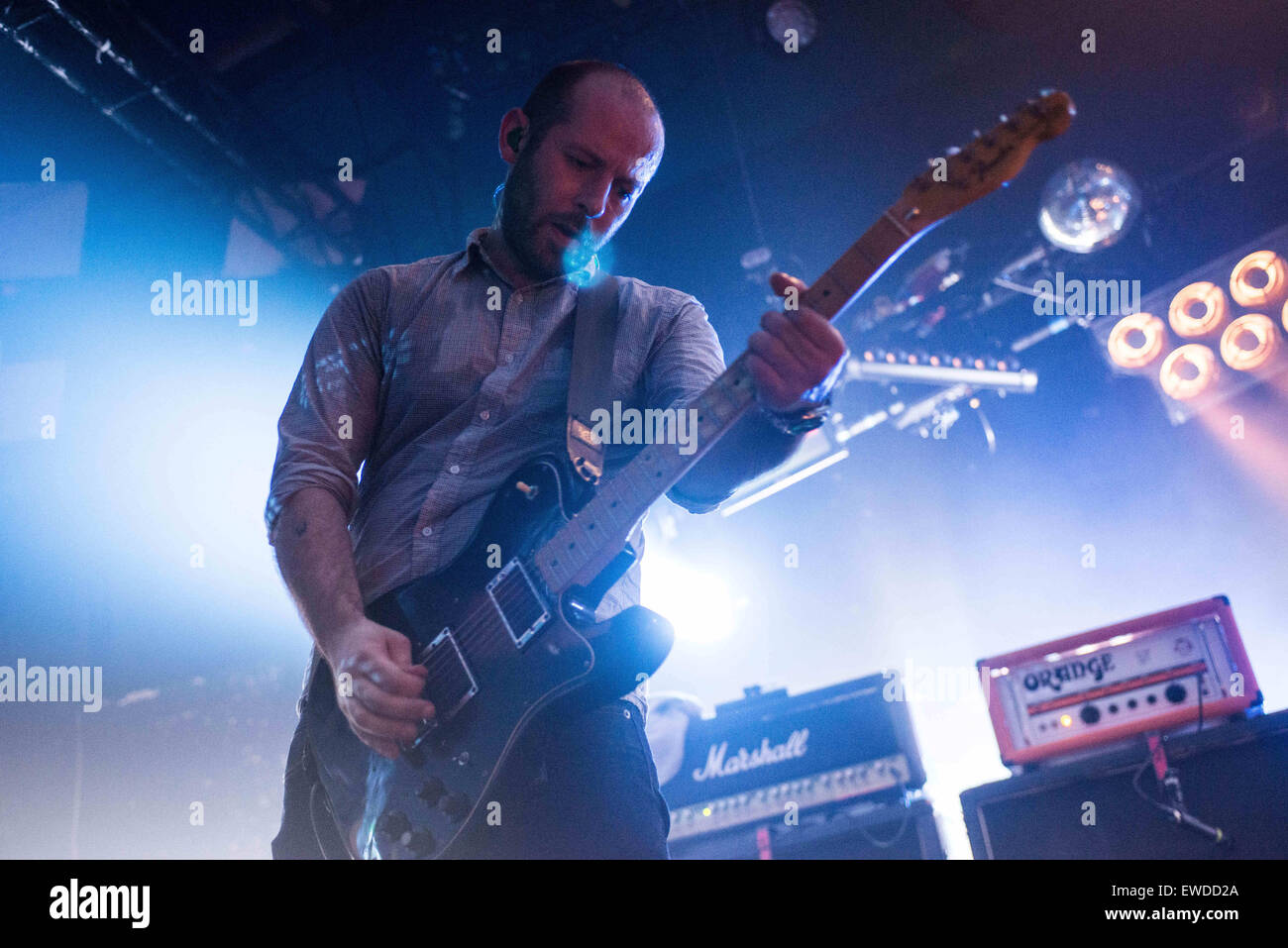 20 juin 2015 - John Cummings et Mogwai jouer 20 ans anniversaire show à sold out foule à Glasgow Barrowlands, Ecosse © Sandy Carson/ZUMA/Alamy Fil Live News Banque D'Images