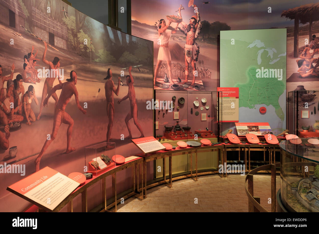 Archives de l'État & History Museum, Montgomery, Alabama, États-Unis Banque D'Images