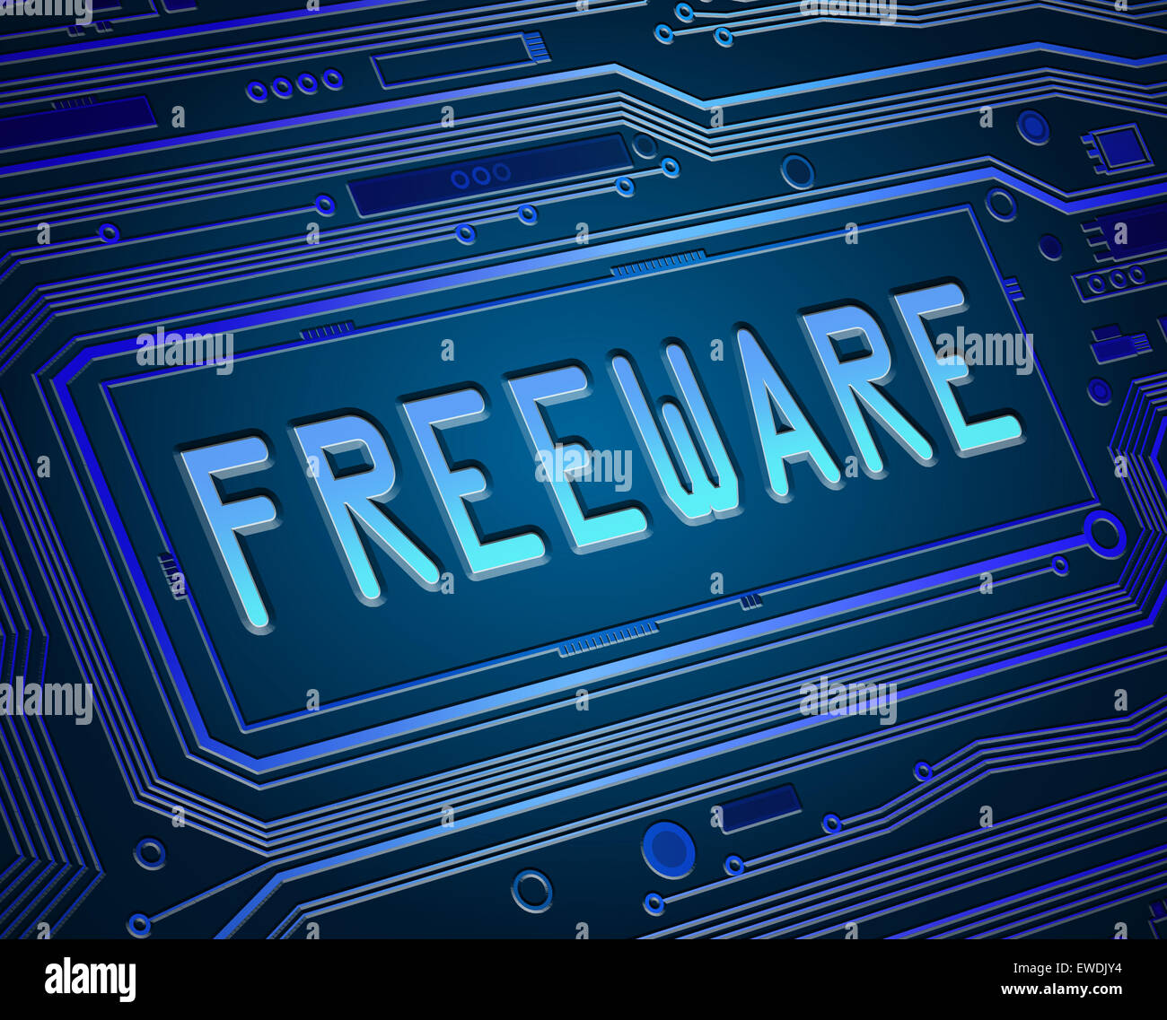 Concept de freeware. Banque D'Images