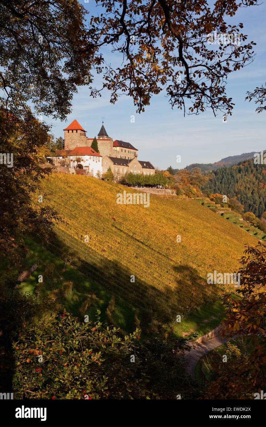 Château Eberstein près de Gernsbach, Forêt Noire, Bade-Wurtemberg, Allemagne Banque D'Images