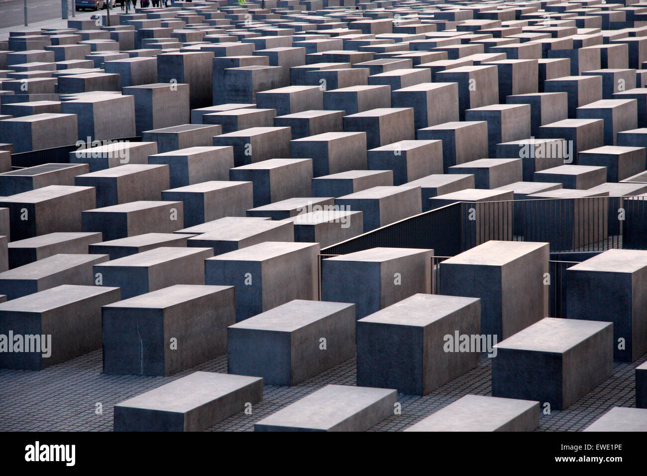 Mai 2008 - BERLIN : le mémorial de l'Holocauste dans le quartier de Mitte à Berlin. Banque D'Images