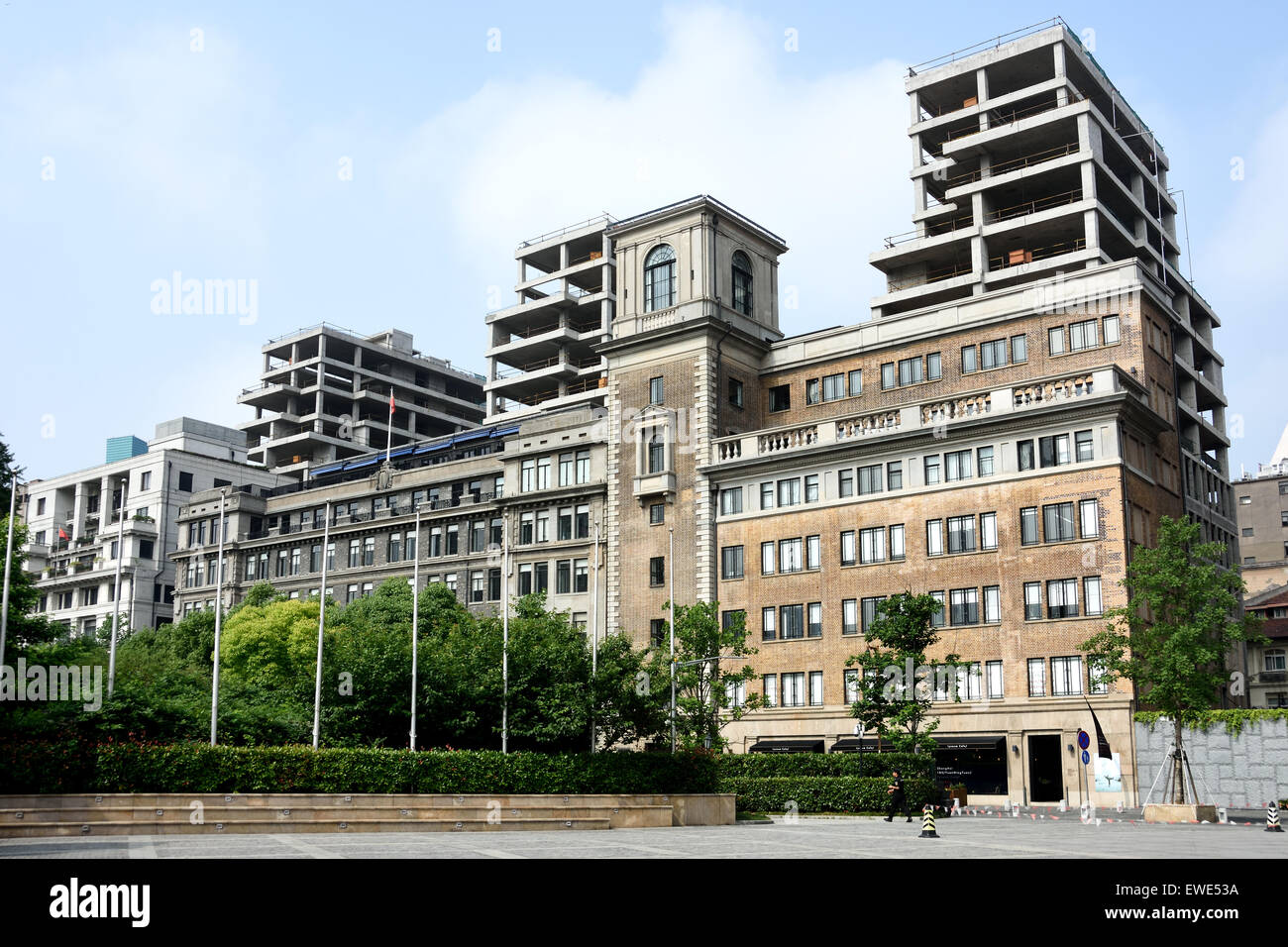 Yuanmingyuan Road Huangpu Shanghai ( Chine ) près du Bund Chinese Banque D'Images