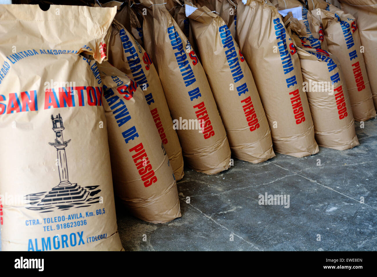 Sacs de blé Banque D'Images