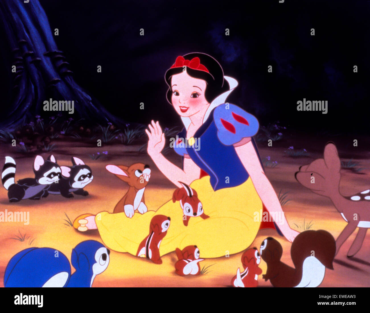 Blanche Neige et les sept nains Banque D'Images