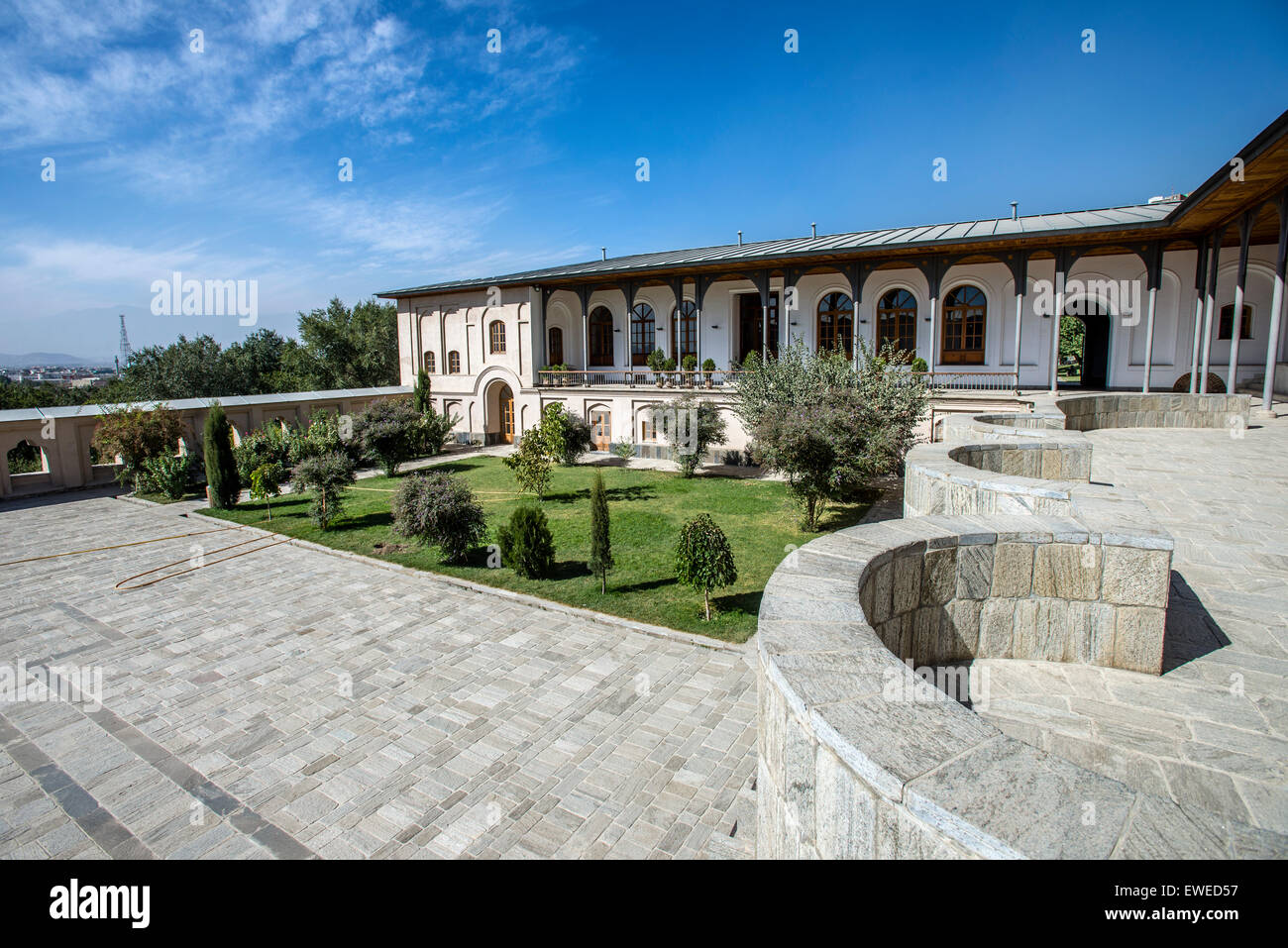 Palais de la reine dans les jardins de Babour, Kaboul, Afghanistan Banque D'Images