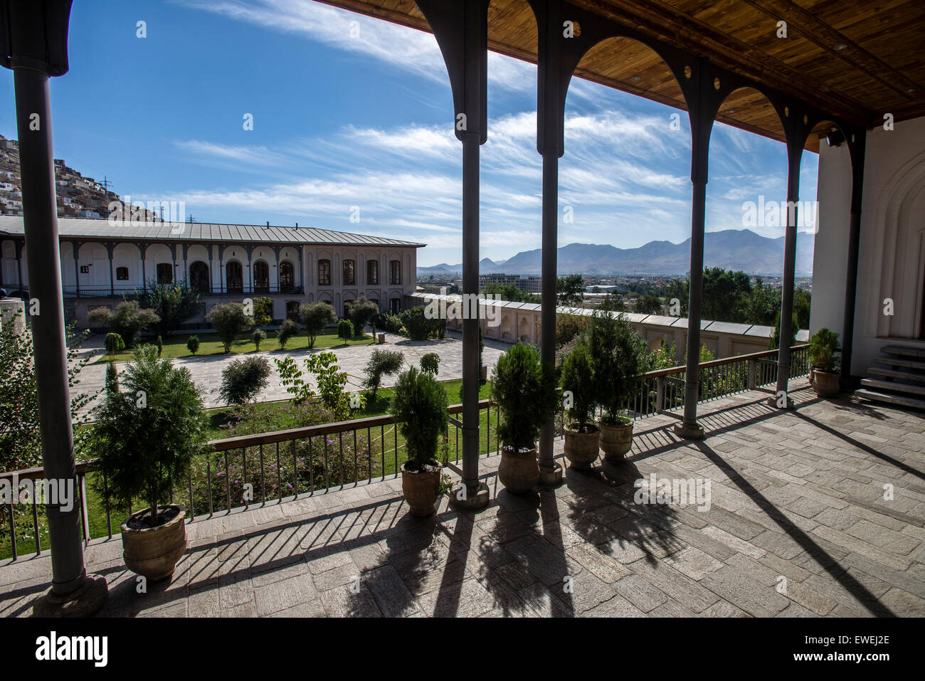 Palais de la reine dans les jardins de Babour, Kaboul, Afghanistan Banque D'Images