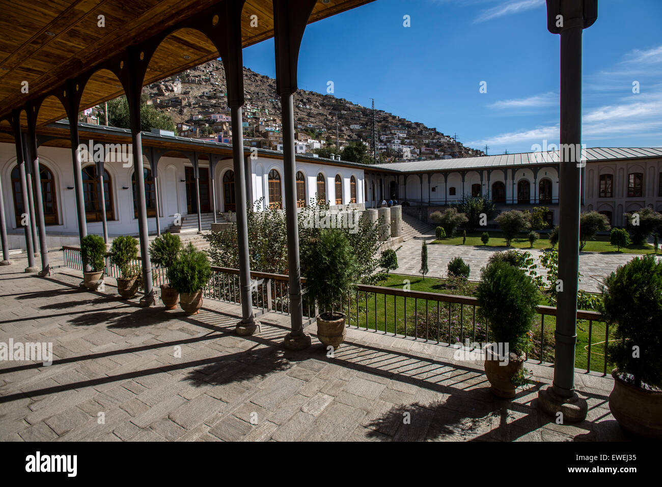 Palais de la reine dans les jardins de Babour, Kaboul, Afghanistan Banque D'Images