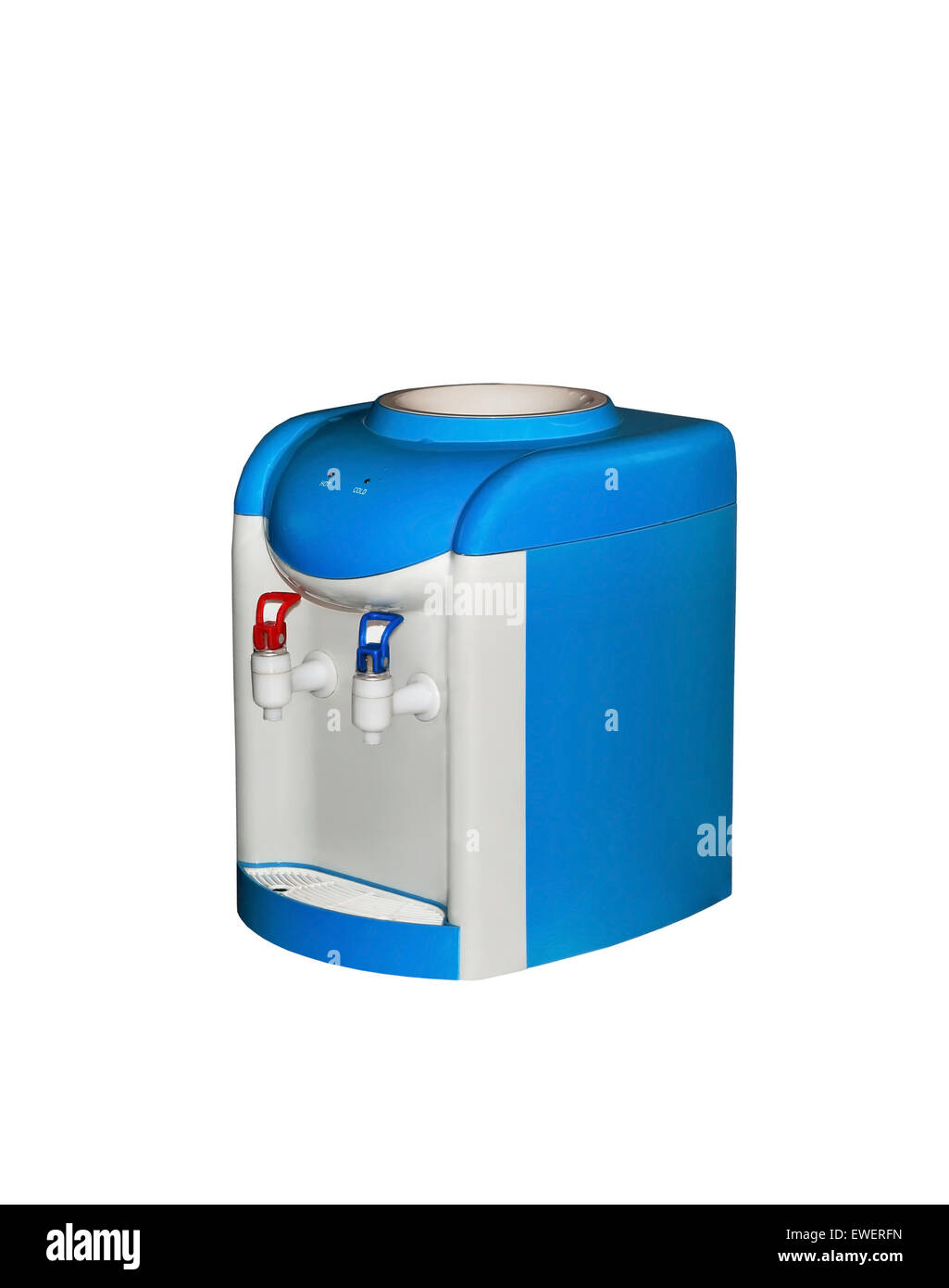 24 Refroidisseur en plastique pour l'eau potable avec deux robinets Banque D'Images
