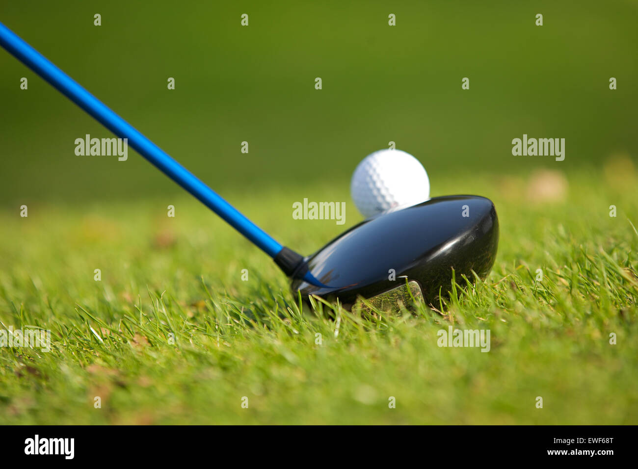 Un club de golf sur un parcours de golf Banque D'Images
