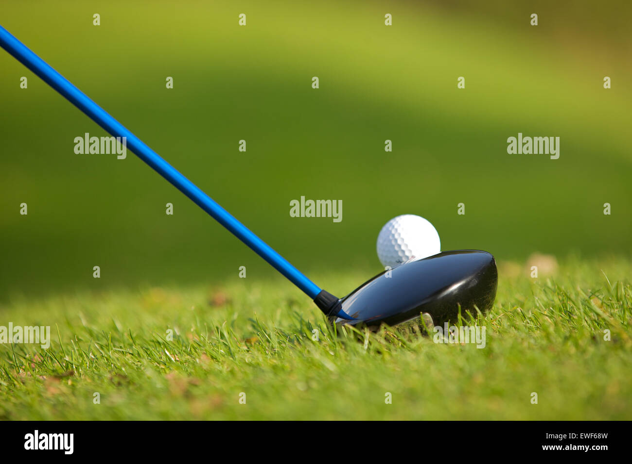 Un club de golf sur un parcours de golf Banque D'Images