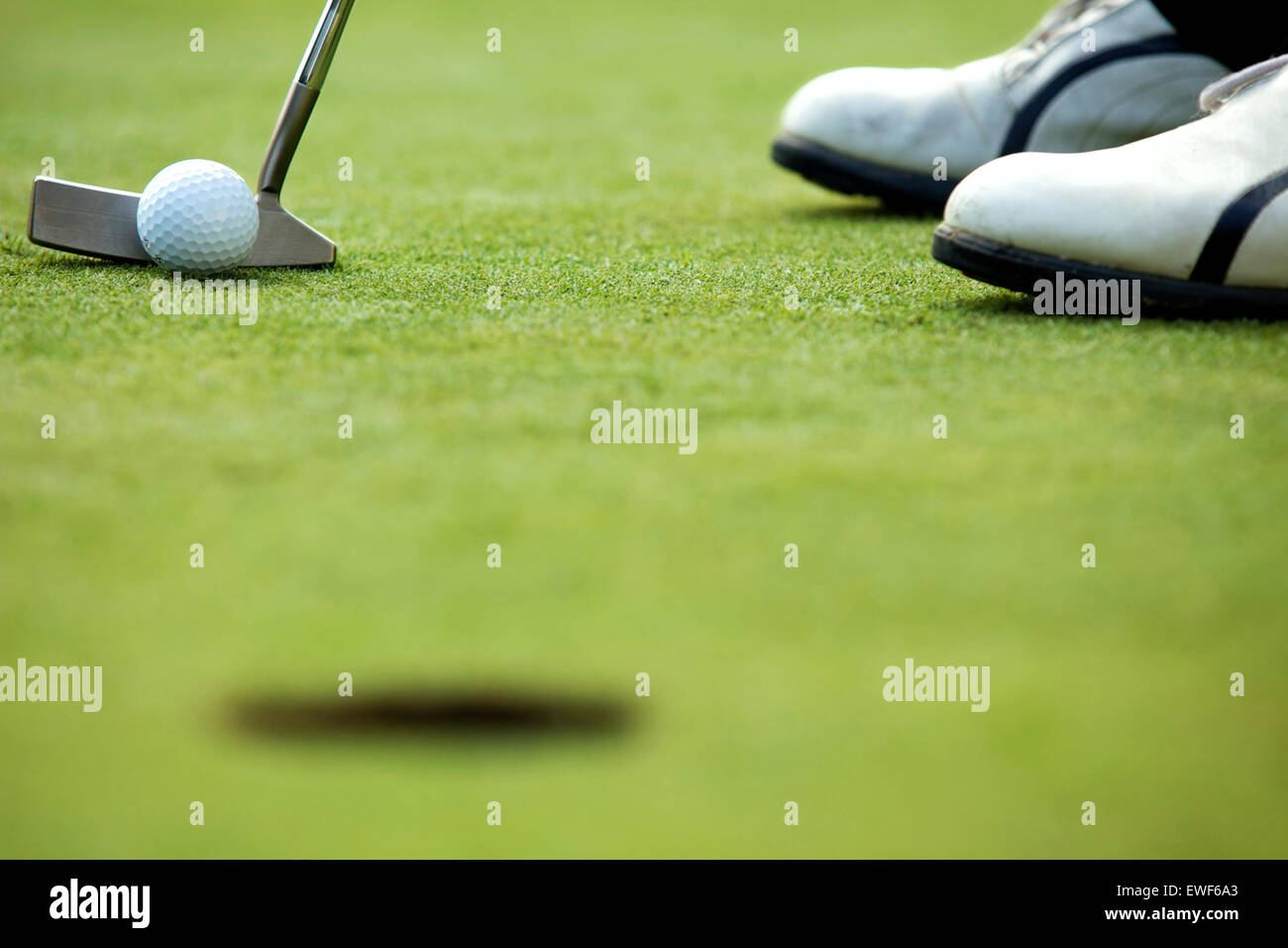 Un club de golf sur un parcours de golf Banque D'Images