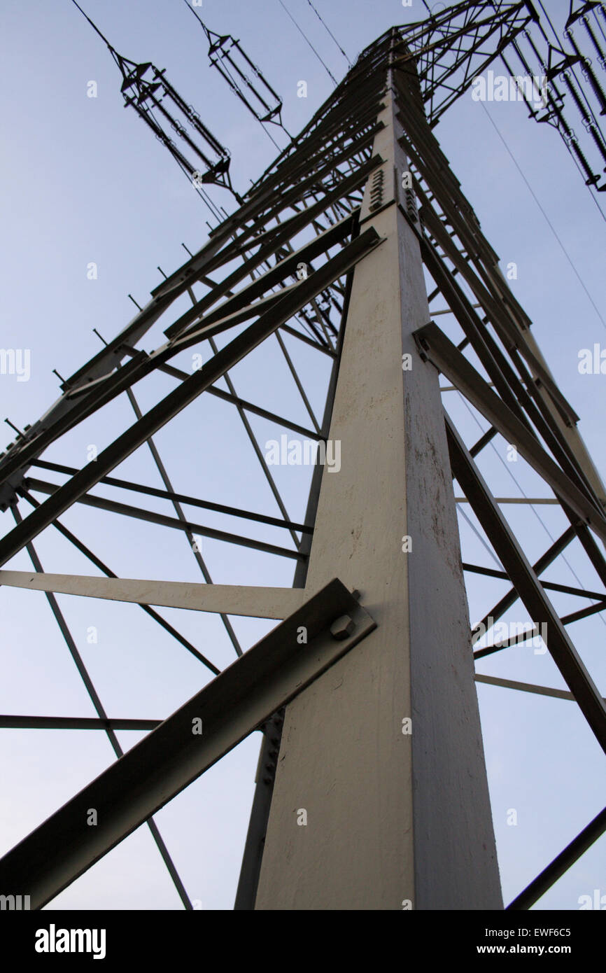 Poteau électrique closeup Photo Stock Alamy