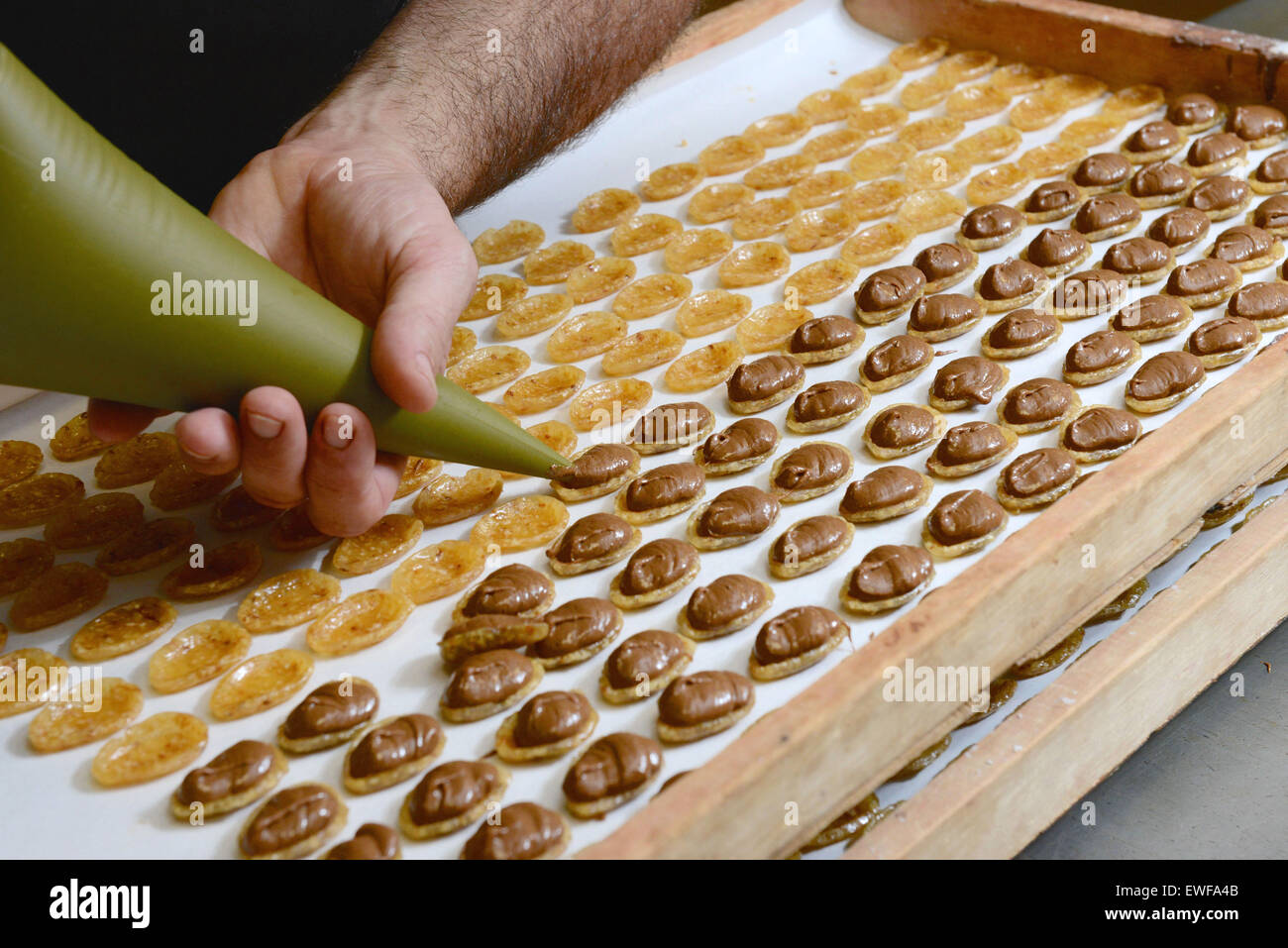 Lyon (sud-est de la France) : usine de production de chocolat 'Voisin' Banque D'Images