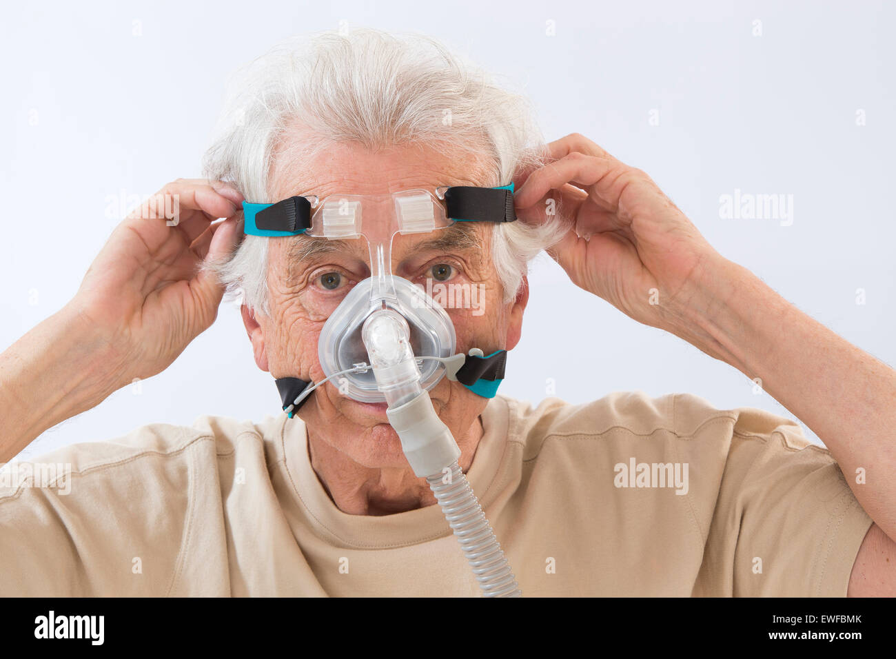 SYNDROME D'APNÉE DU SOMMEIL Banque D'Images