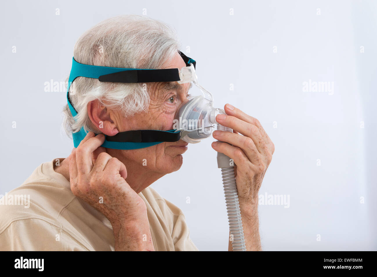 SYNDROME D'APNÉE DU SOMMEIL Banque D'Images