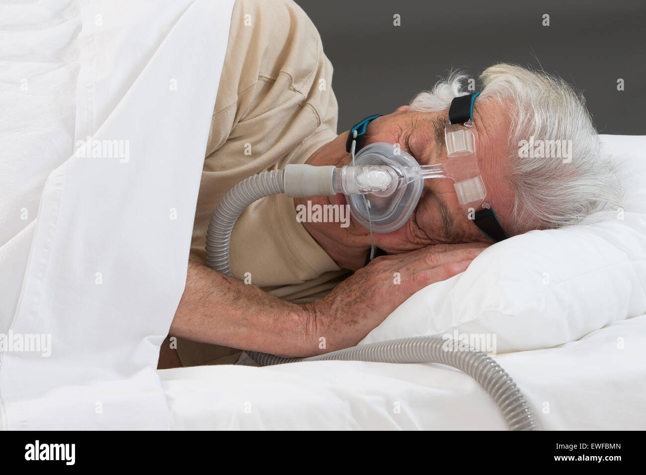 SYNDROME D'APNÉE DU SOMMEIL Banque D'Images