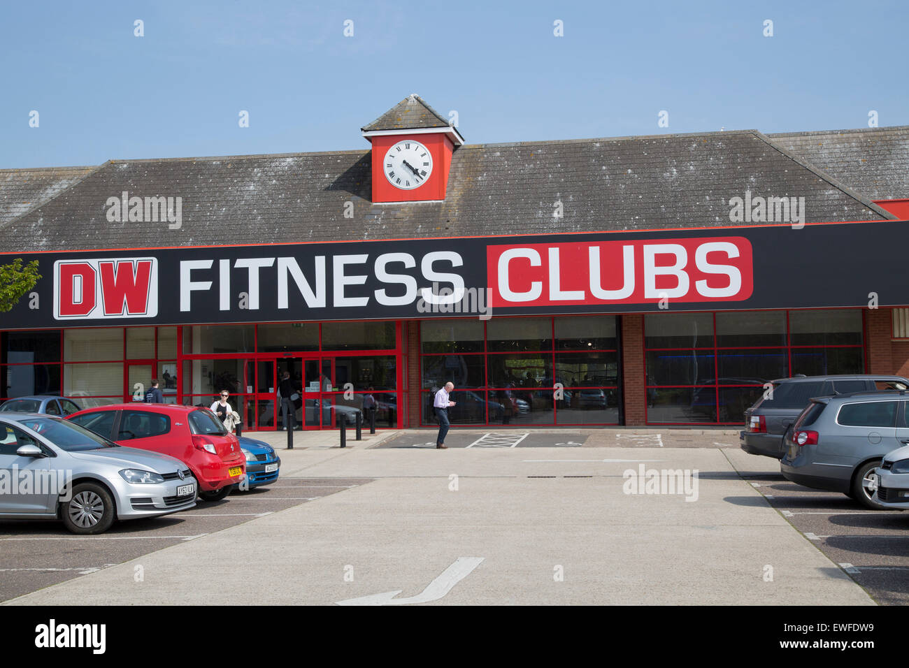 Clubs de sport Fitness DW immeuble dans le centre d'Ipswich, Suffolk, Angleterre, RU Banque D'Images