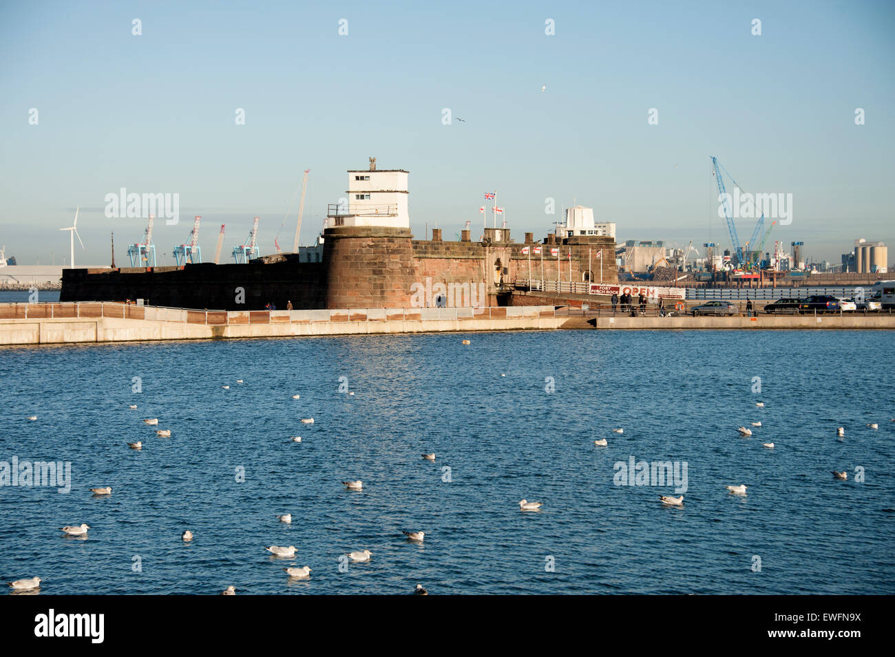 Fort Perchaude Rock New Brighton Mersey Liverpool Banque D'Images