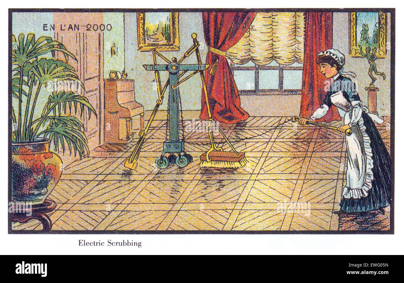 Illustrations de futuriste Vintage France au cours de l'année 2000 Banque D'Images