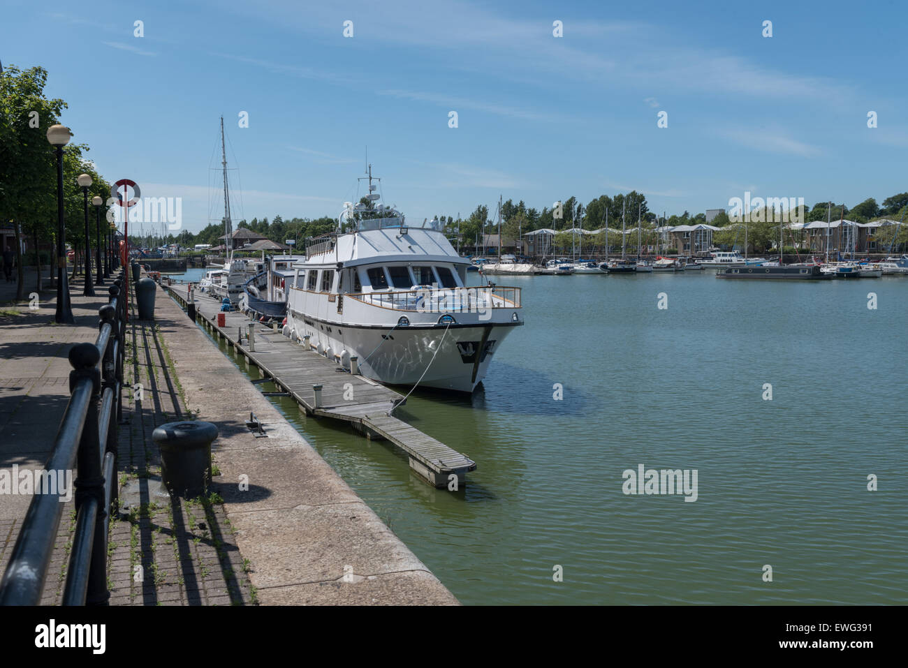 Les quais et le port de plaisance de Preston Banque D'Images