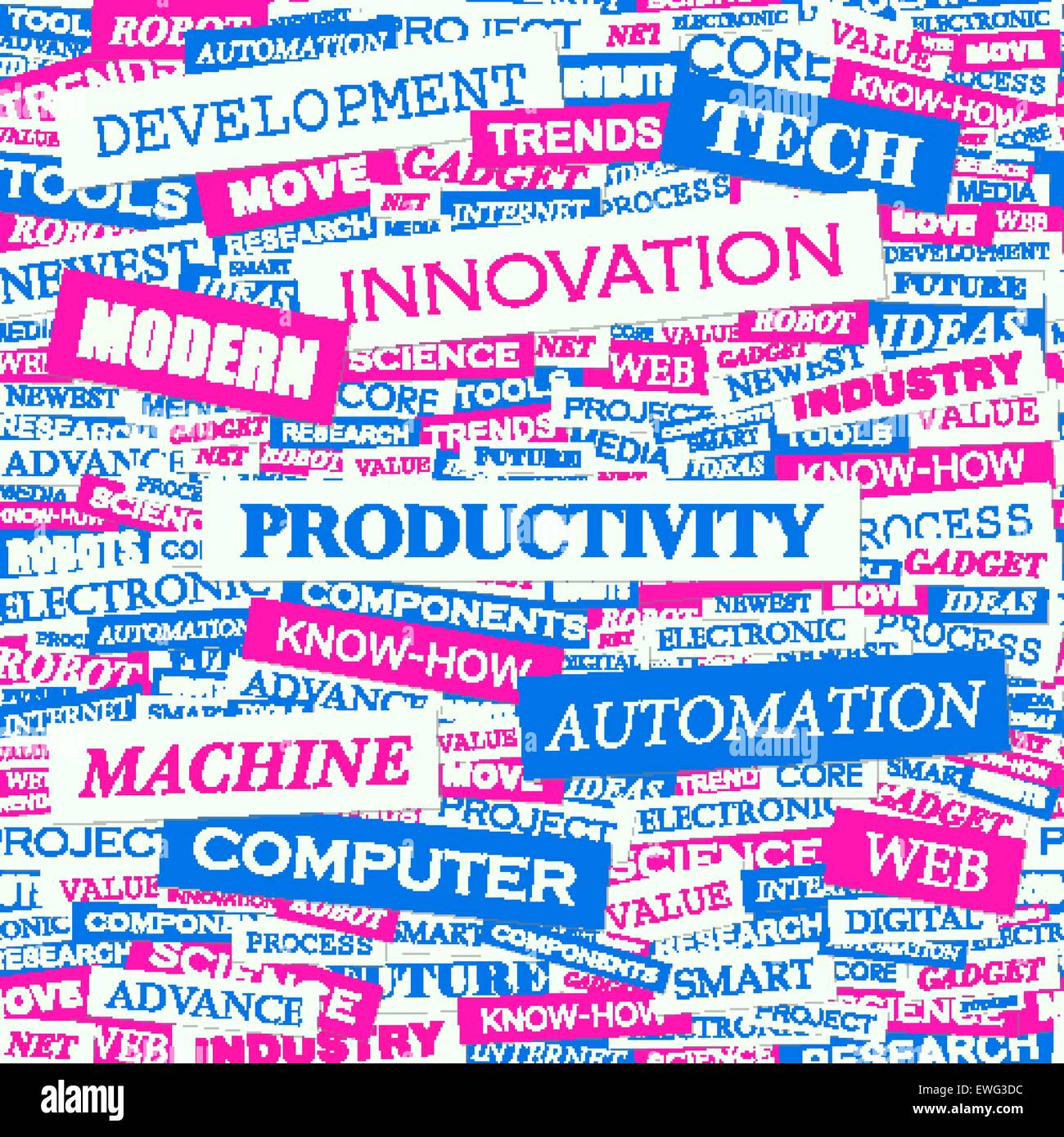 La productivité. Nuage de mots illustration. Tag Cloud concept collage. Illustration de Vecteur