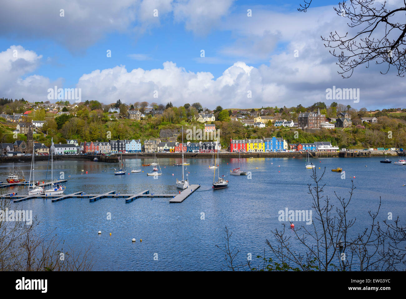 Le port de Tobermory, Isle of Mull, Hébrides, Argyll and Bute, Ecosse Banque D'Images