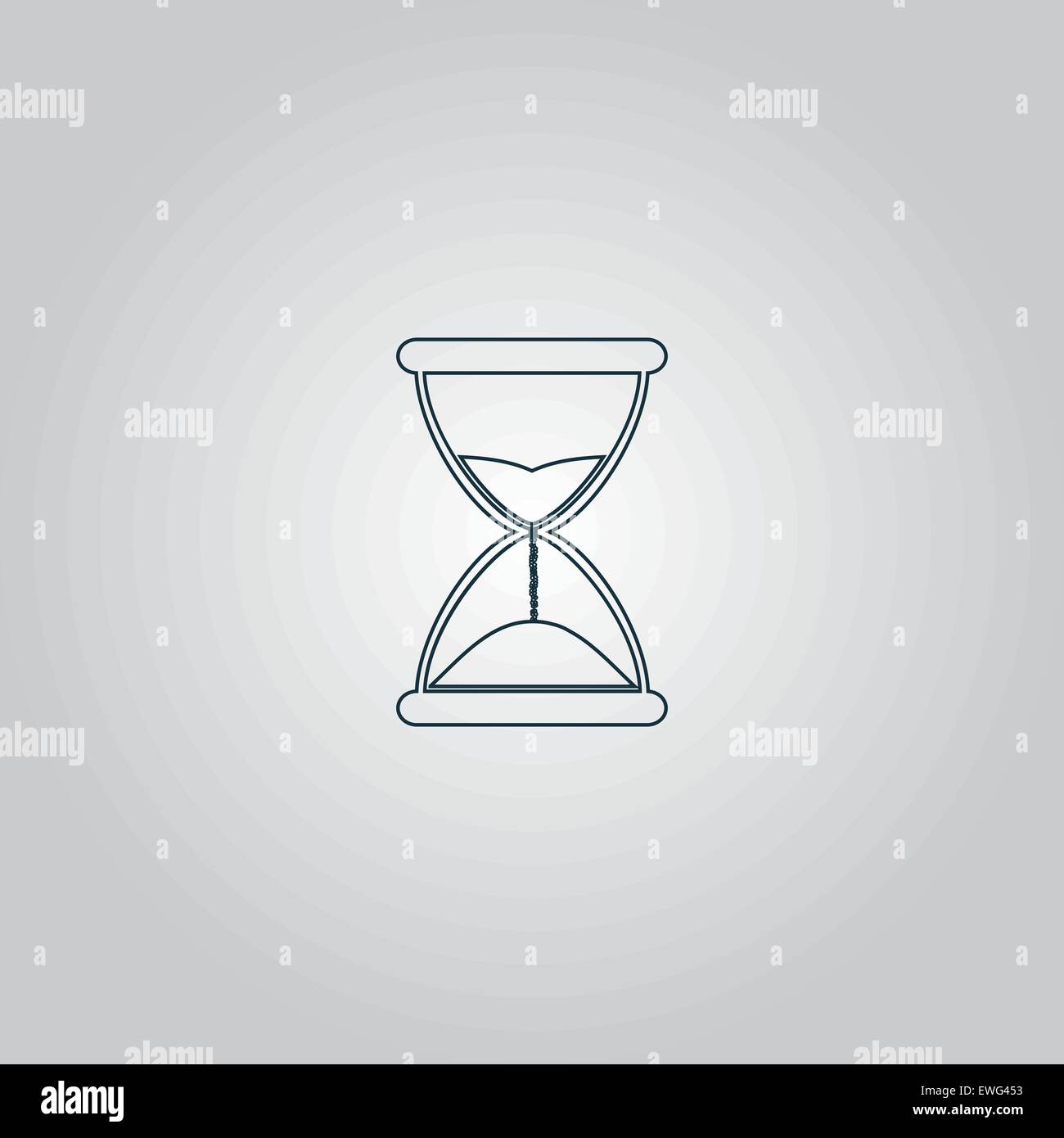 Temps Hourglass isolés icône Illustration de Vecteur
