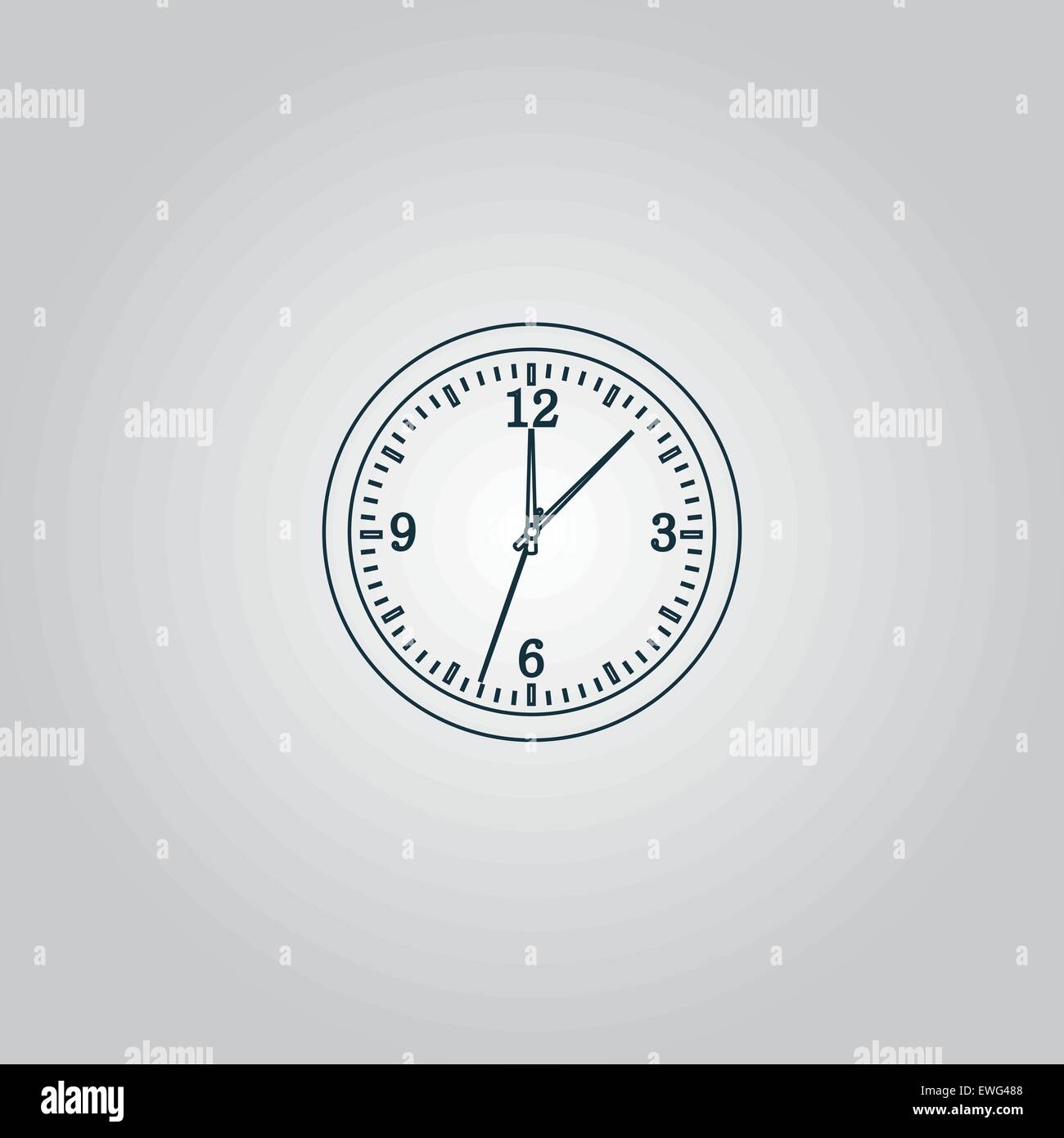 Du temps et de l'icône de l'horloge Illustration de Vecteur