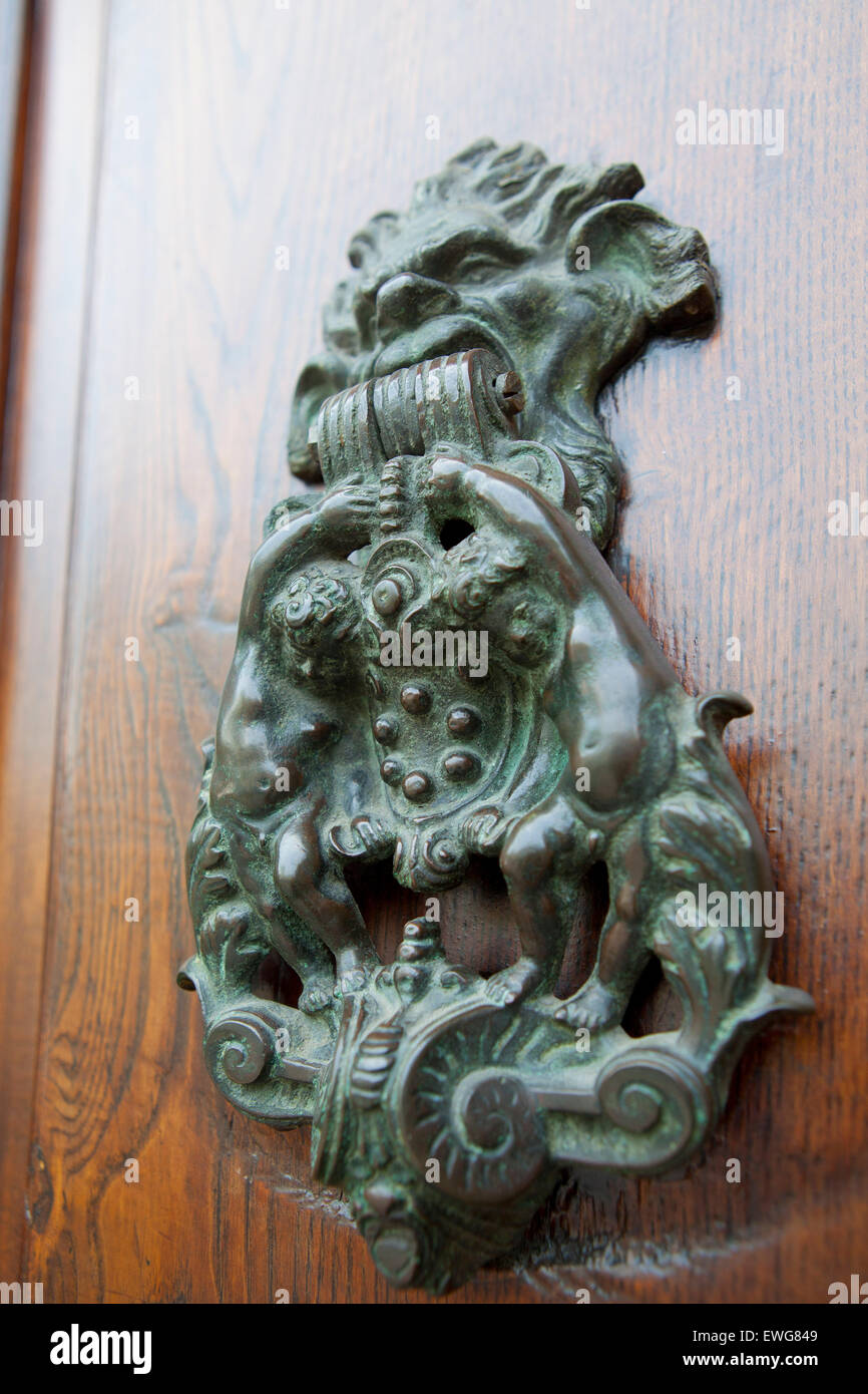 Heurtoir de porte avant Lucca Italie Banque D'Images