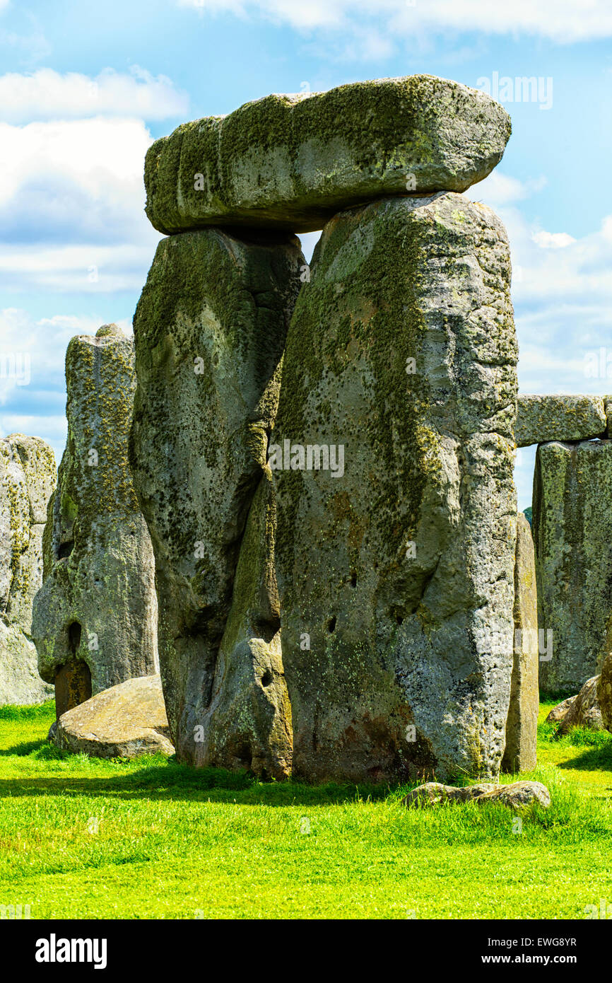 Stonehenge, la plaine de Salisbury, Wiltshire, Angleterre Banque D'Images