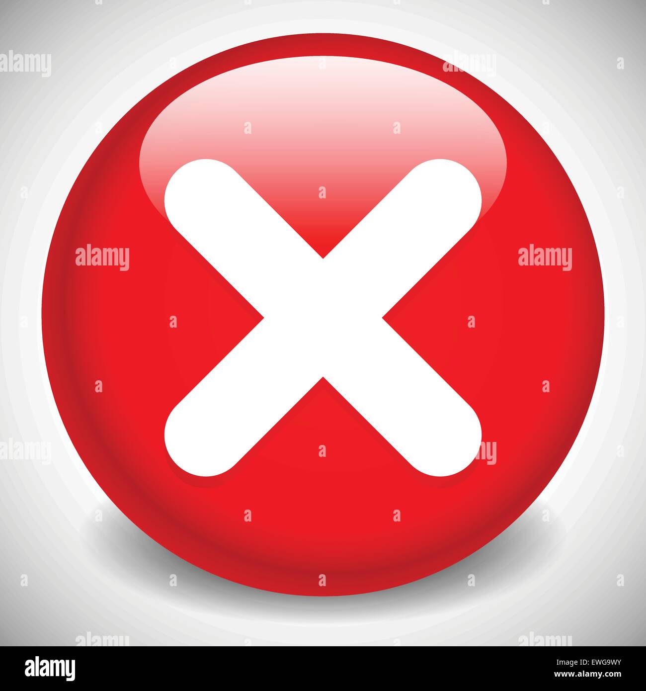 Croix rouge, X forme. Retirer, supprimer, minimal, icône ...