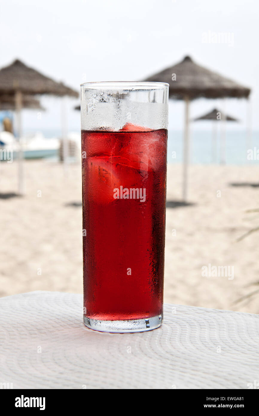 Tinto de verano boisson rafraîchissante pour l'été en Espagne typique Banque D'Images