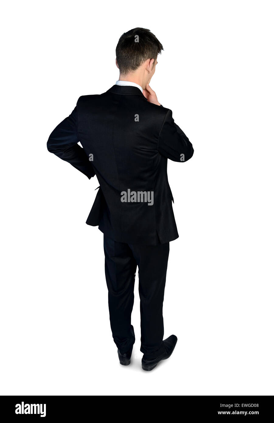 L'homme d'affaires solution pense isolé Banque D'Images