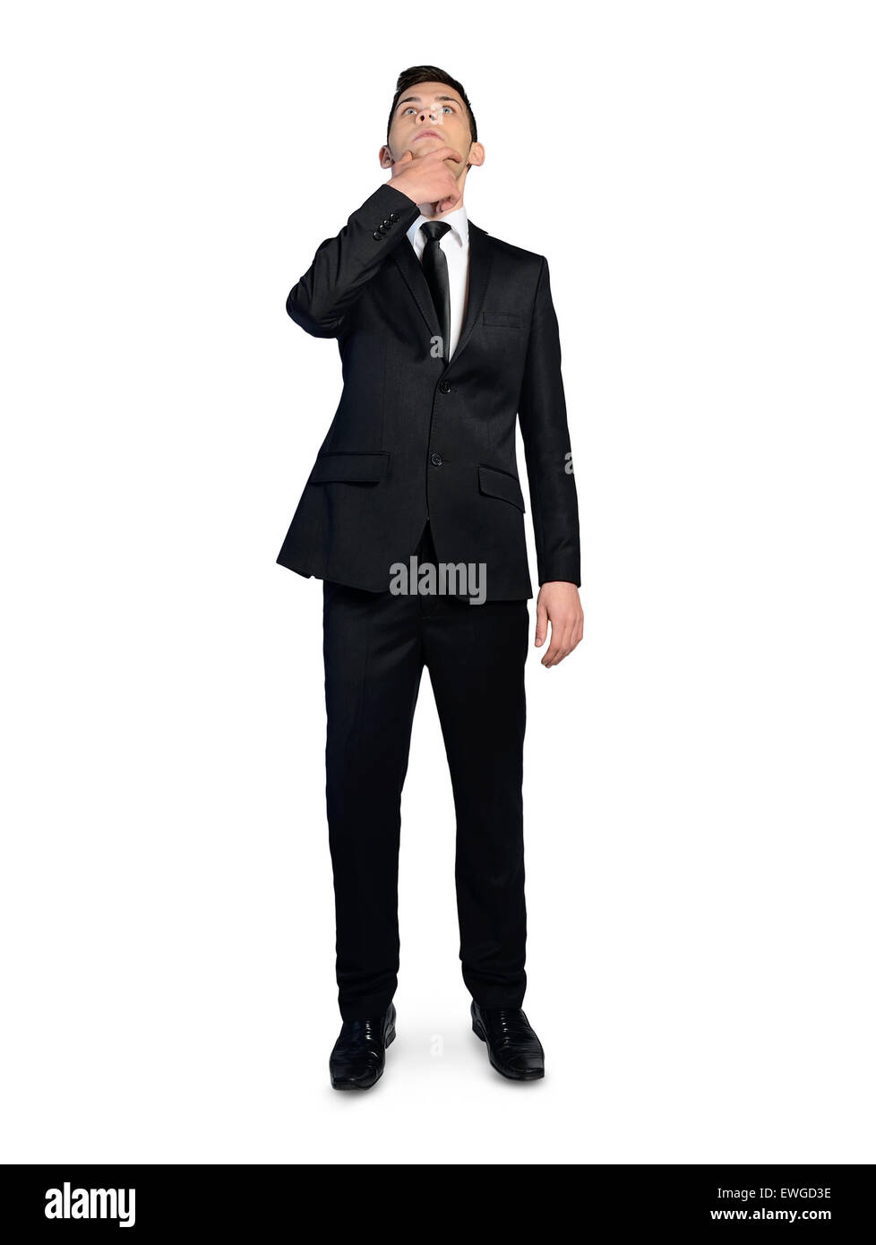 L'homme d'affaires solution pensée isolés Banque D'Images