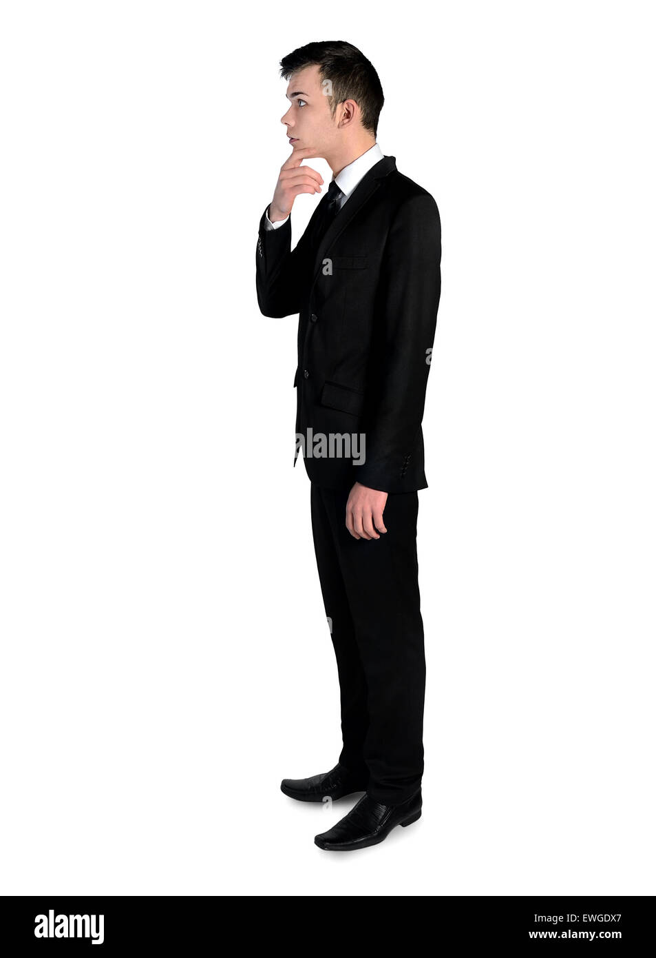 L'homme d'affaires solution pensée isolés Banque D'Images