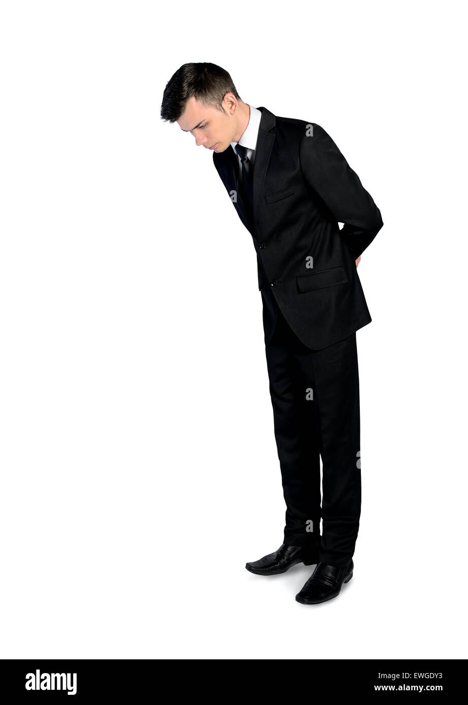 L'homme d'affaires isolées à la bas Banque D'Images