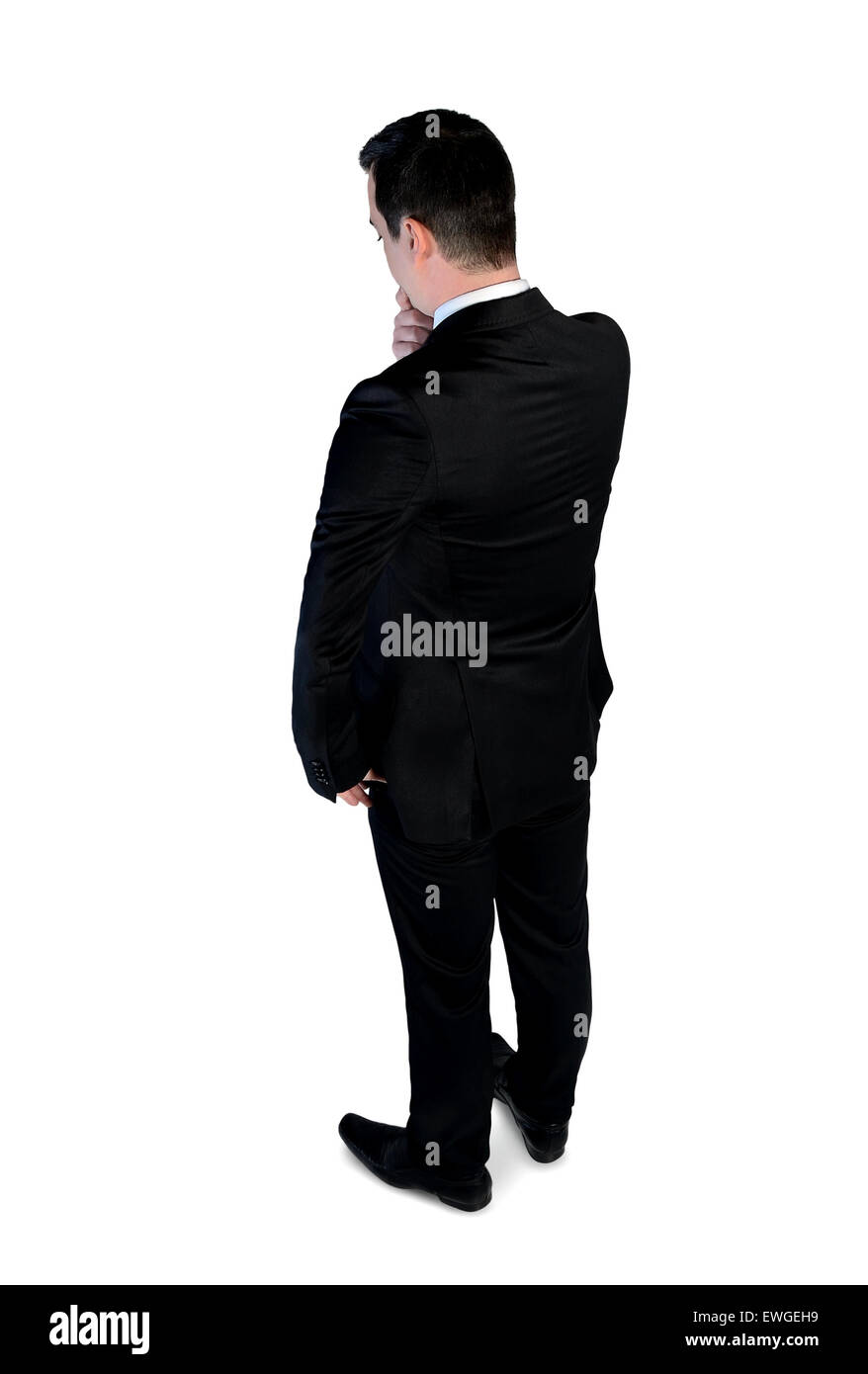 L'homme d'affaires solution pense isolé Banque D'Images