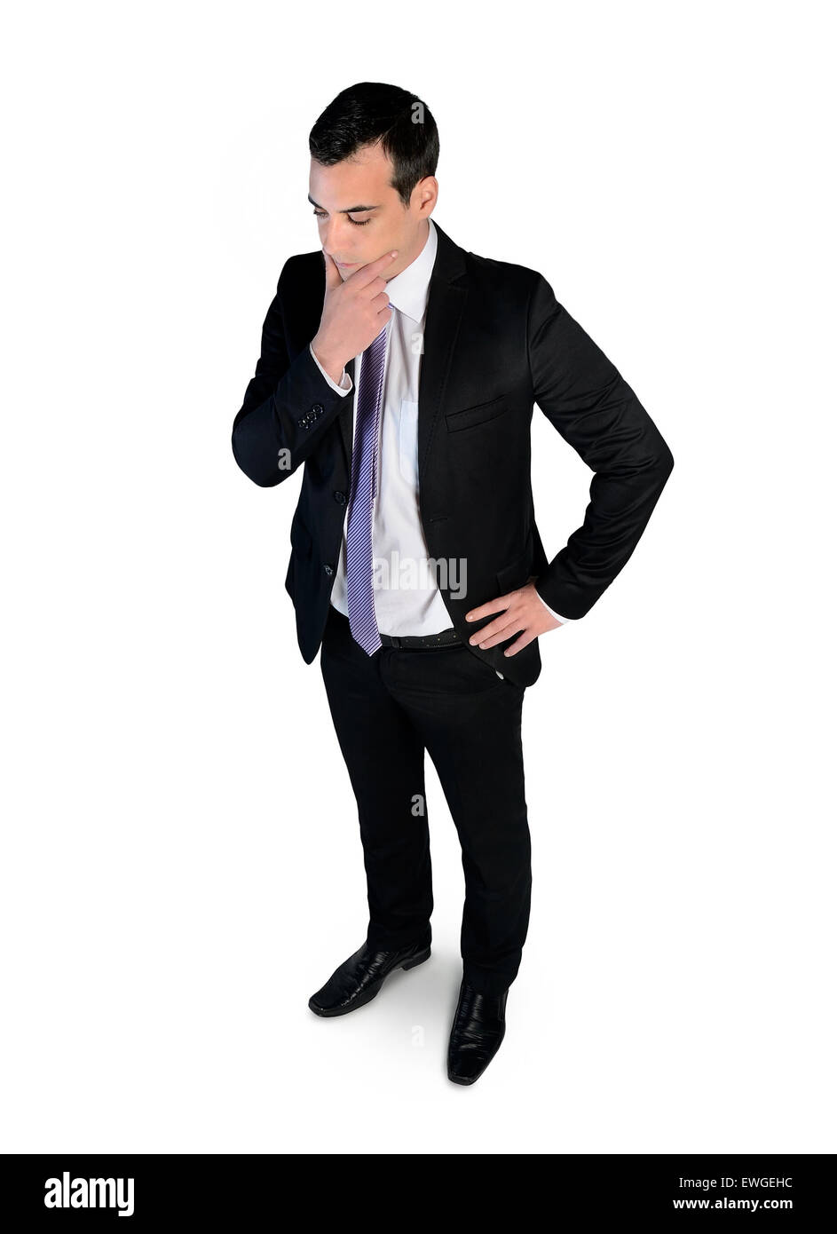 L'homme d'affaires solution pense isolé Banque D'Images