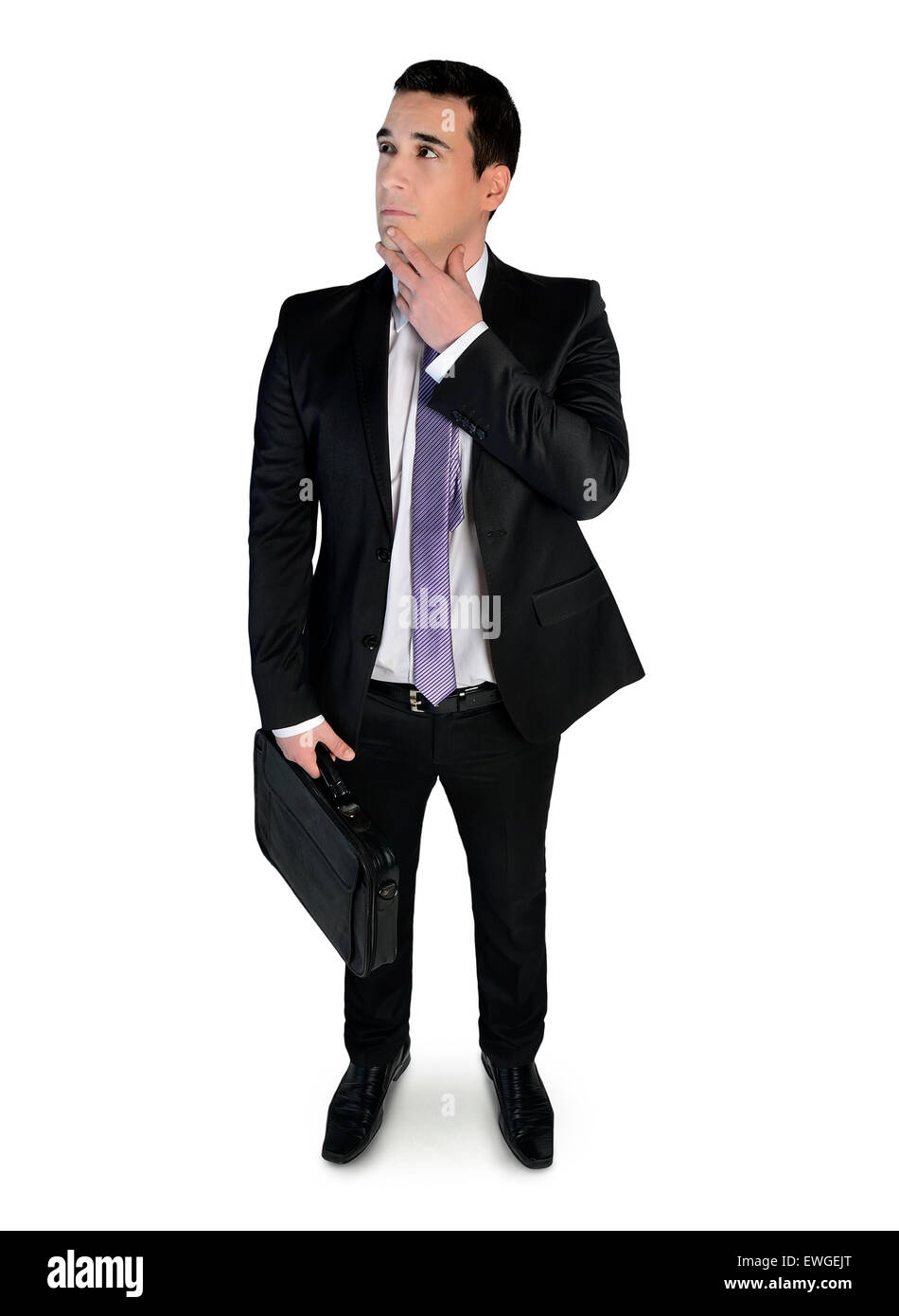 L'homme d'affaires solution pensée isolés Banque D'Images