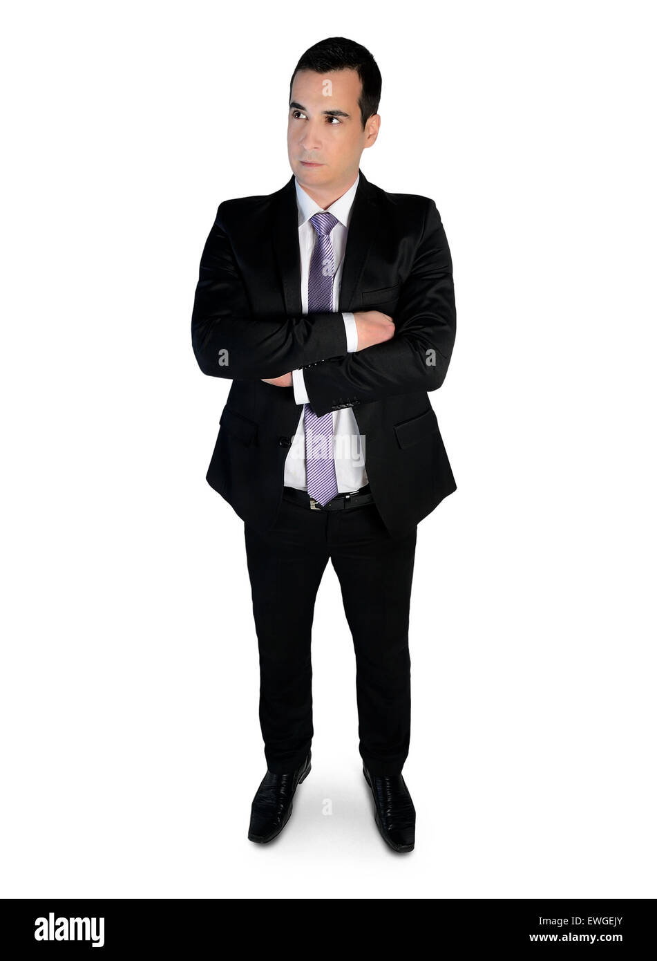 L'homme d'affaires solution pensée isolés Banque D'Images